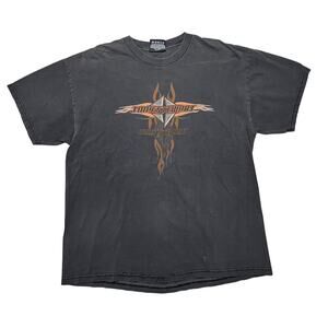 Vintage Tony Stewart Chase Authentics T-Shirt Men's Size Medium Black - Tribal